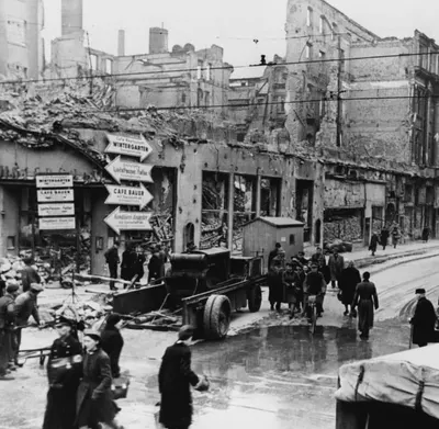 The extent of war damage on Berlin&apos;s Friedrichstrasse/Image: Bundesarchiv, Bild 183-J31405