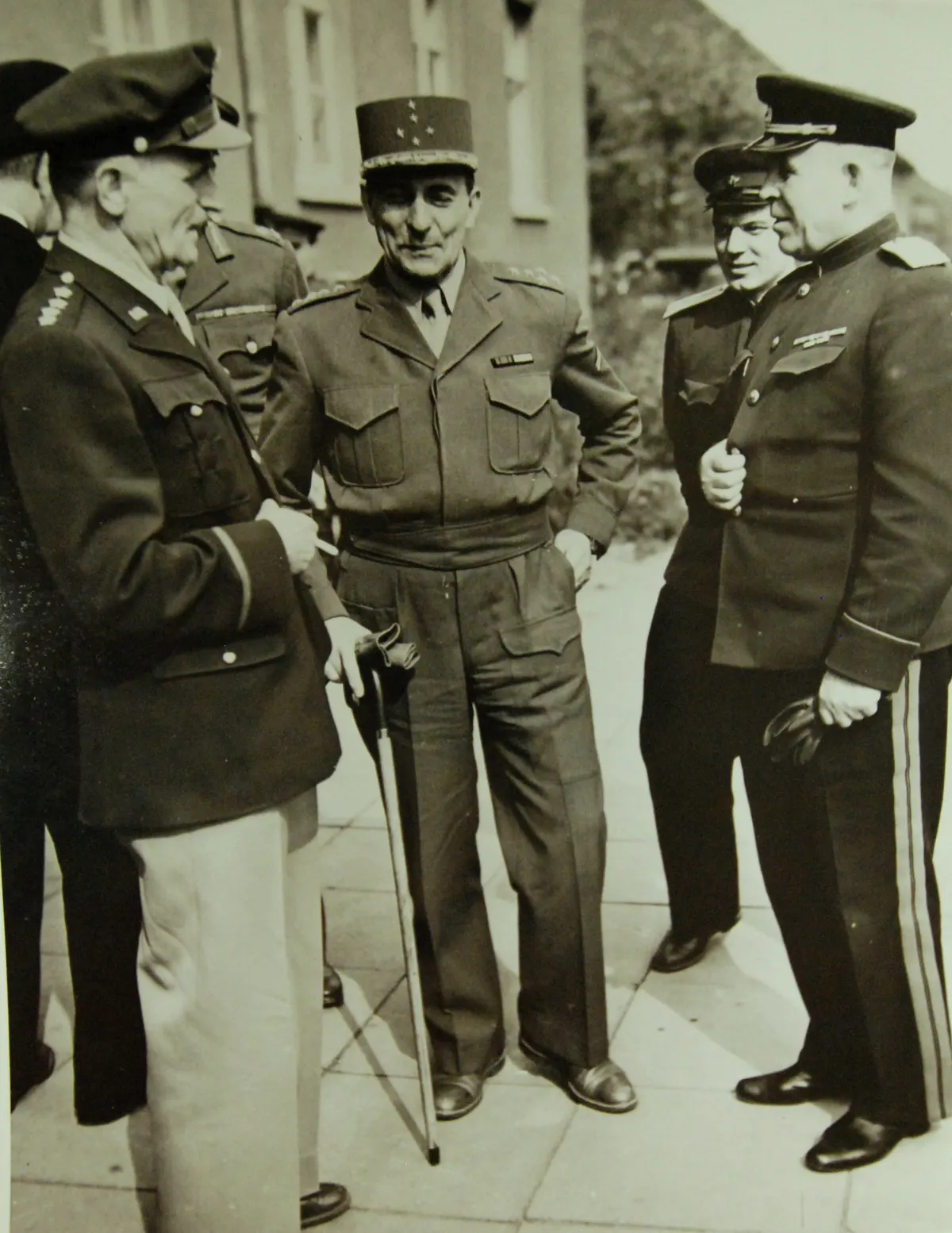 Allied officers before signing of the revised German surrender terms in Berlin, WWII (SC-111-27425) (22060340678)