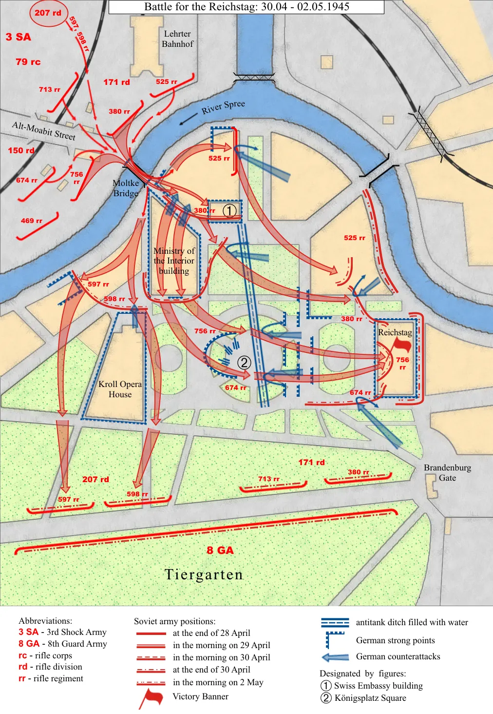 Battle for Reichstag 1945 map-eng