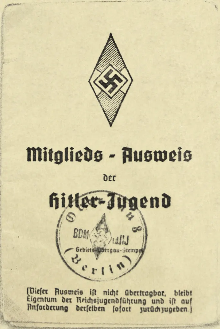 Mitgliedsausweis der Hitler-Jugend
