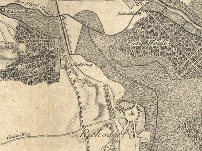 Richsdorf Rixdorf Hasenheide Rollkrug Hermannplatz Kottbusser Damm Neukölln Berlin 1786