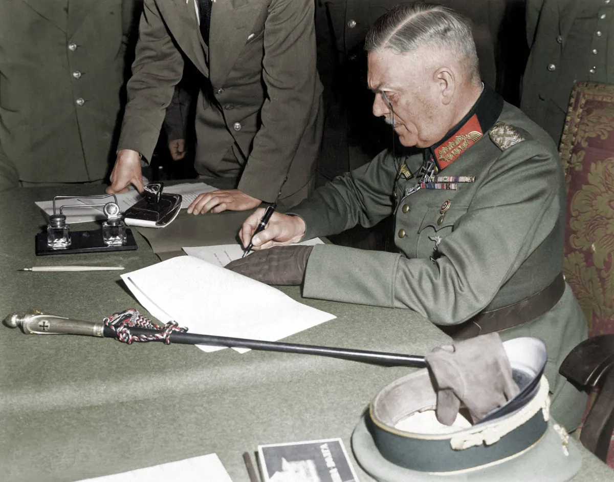 Wilhelm Keitel Kapitulation Recolored