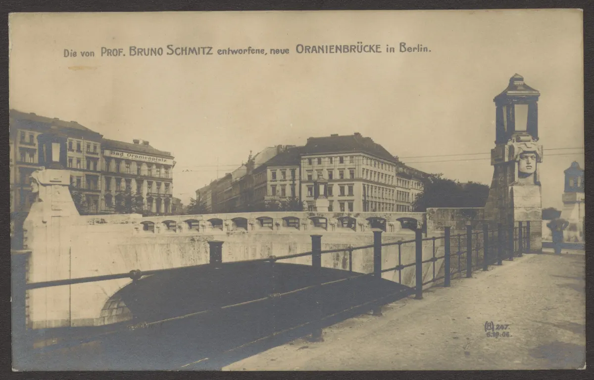 Ansichtskarte Oranienbrücke mit Relief