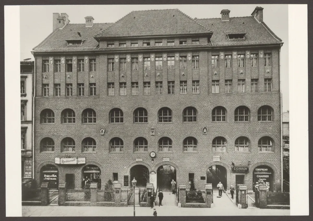 Ansichtskarte Markt- und Kühlhallengesellschaft, Trebbiner Straße 9
