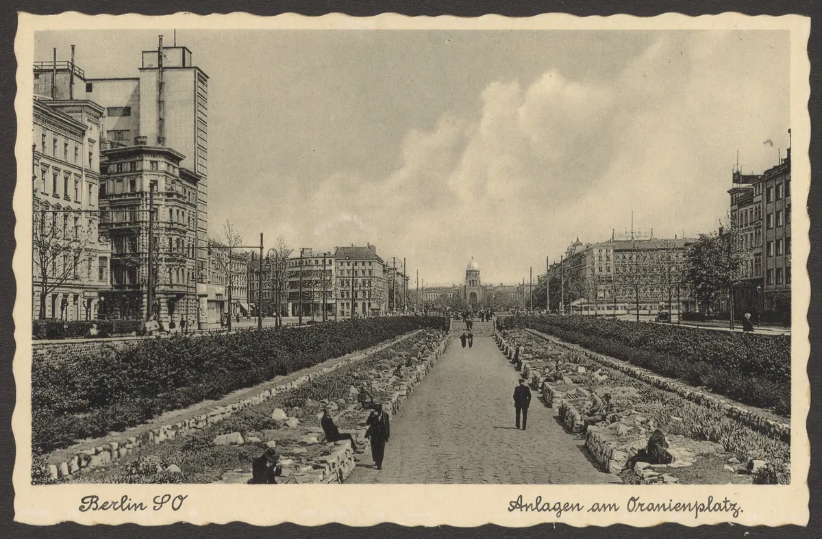 Ansichtskarte "Anlagen am Oranienplatz“