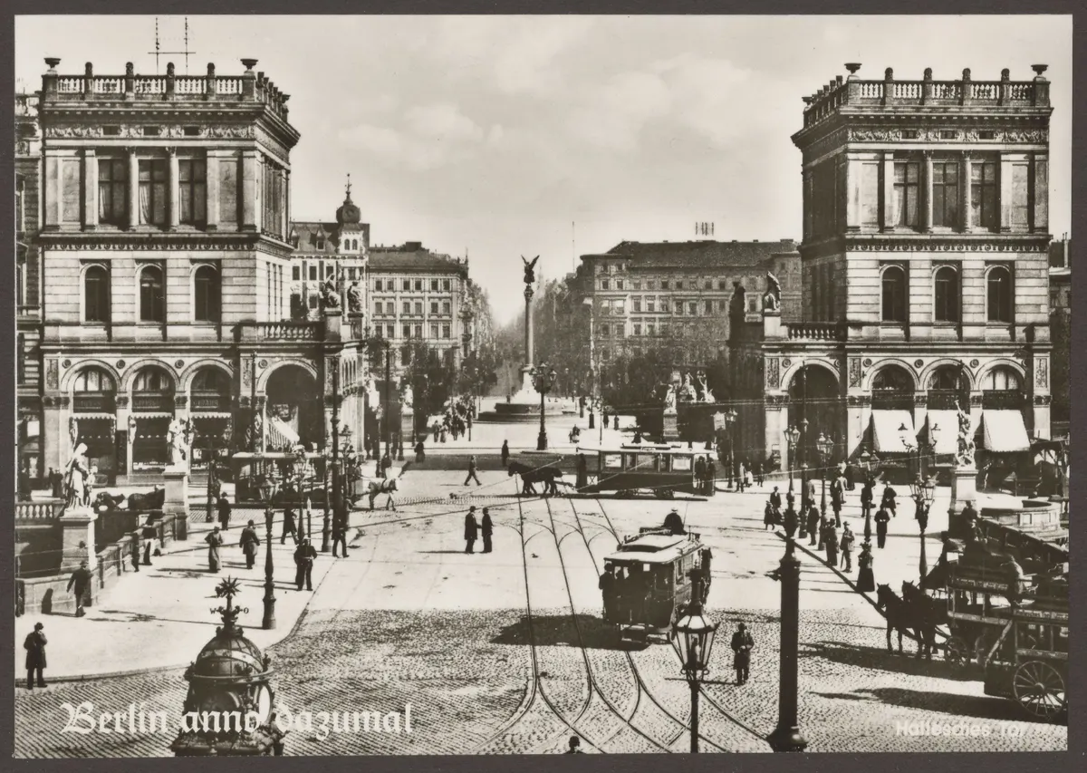 Ansichtskarte "Berlin anno dazumal", Hallesches Tor