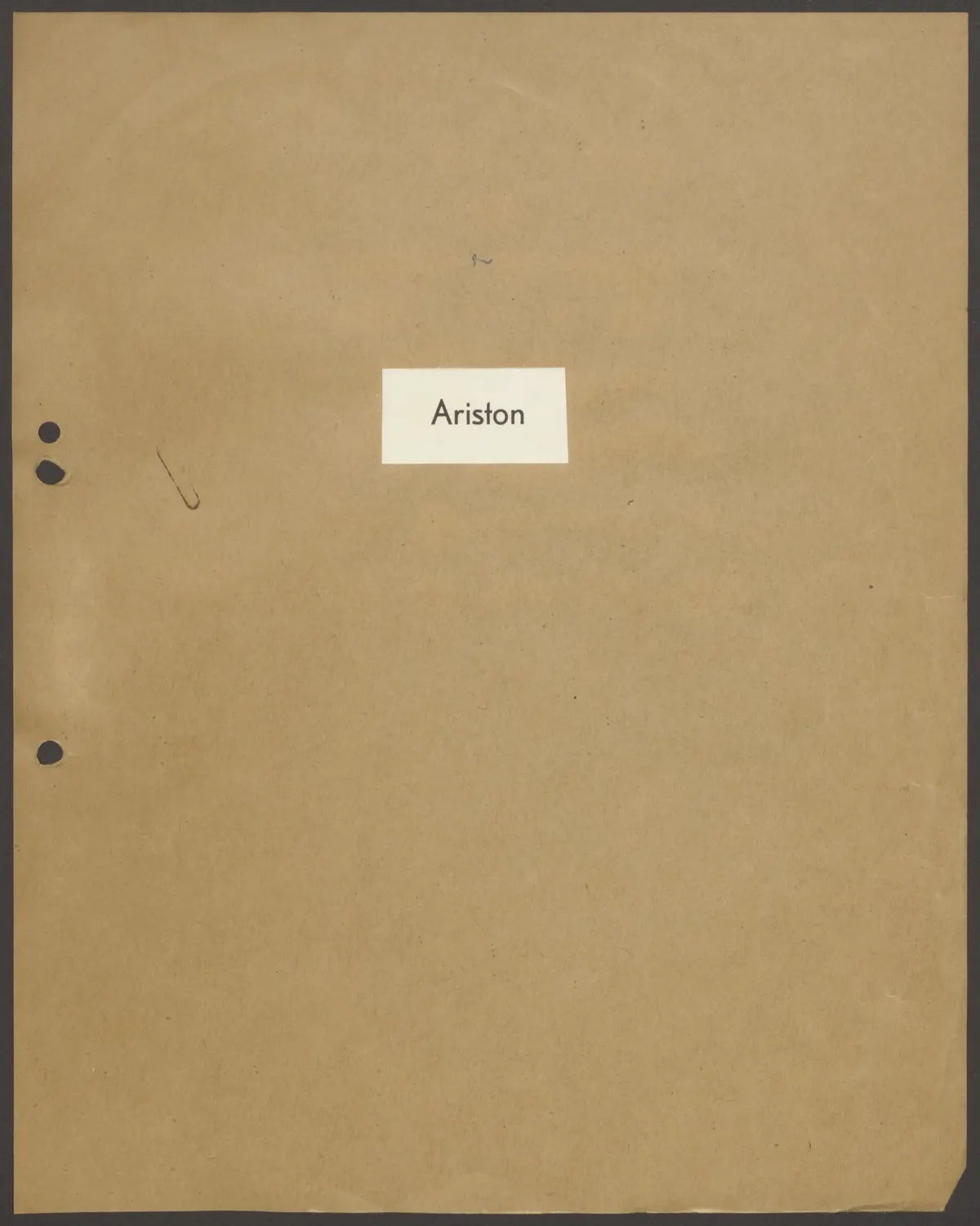 Schriftproben und Bestellungen des Schrifttyps "Ariston"