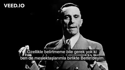 Dr. Goebbels Konuşurken Bomba Patlıyor