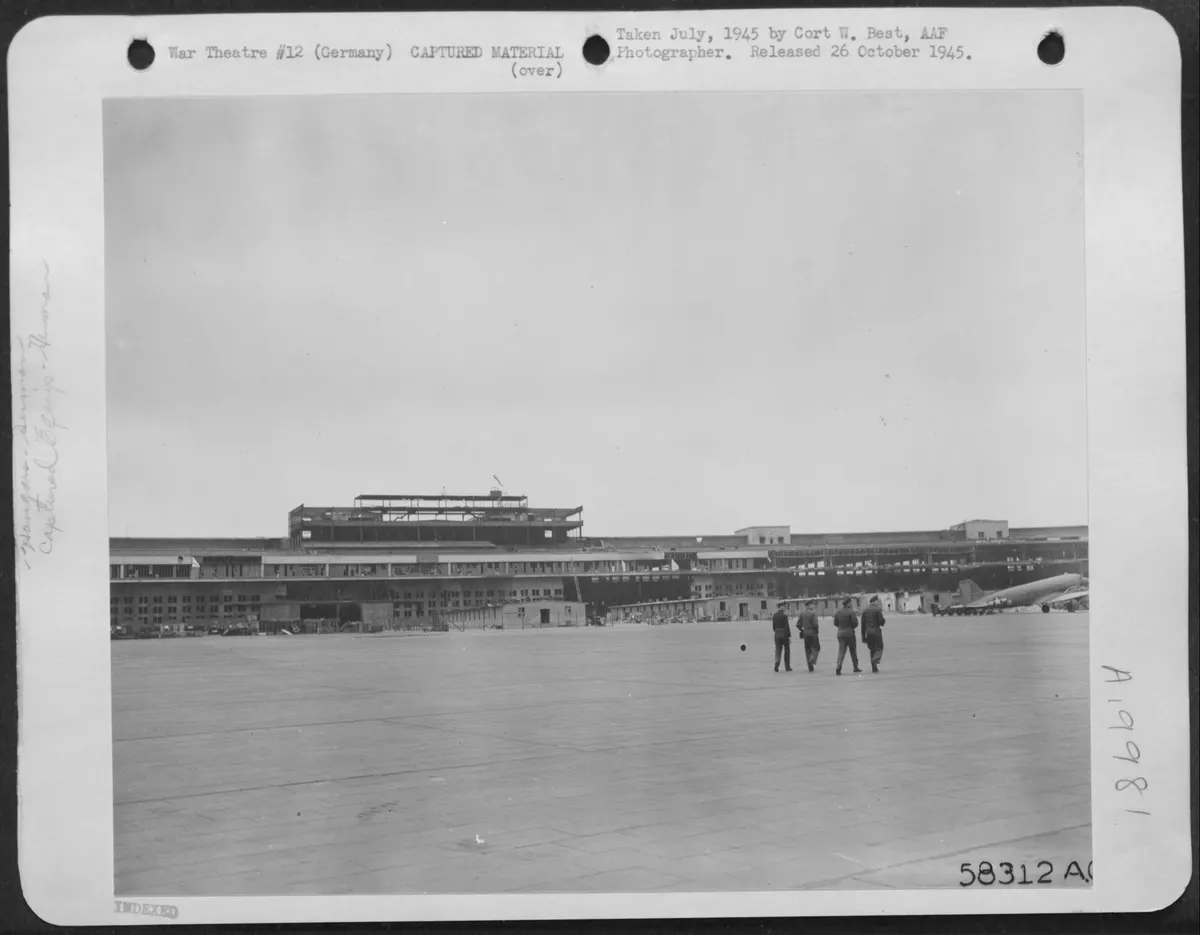 Templehof Airdrome, Berlin, Germany. (U.S. Air Force Number 58312AC)